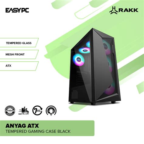 Rakk Anyag Gaming Case Black .